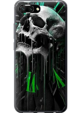 Чохол силіконовий на телефон huawei honor 10 череп-годинник "4100u-1496-58250"