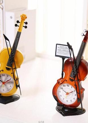 Годинник у формі скрипки, подарунок для студентів, настільний годинник