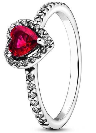 Каблеск кольцо кольцо кольцо кольццо silver серебро s925 сердце красное сердечко