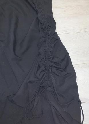 Платье платье миди вечернее платье черное на брителях сбоку стягивается h&amp;m 12 44 m-l3 фото