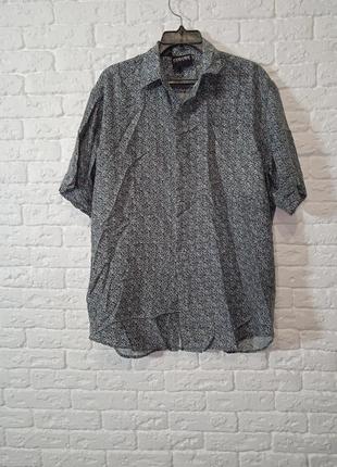 Фирменная шелковая рубашка m
