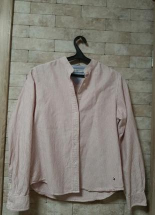 Хлопковая рубашка в полоску