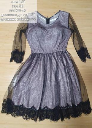 Нарядное платье с гипюром2 фото