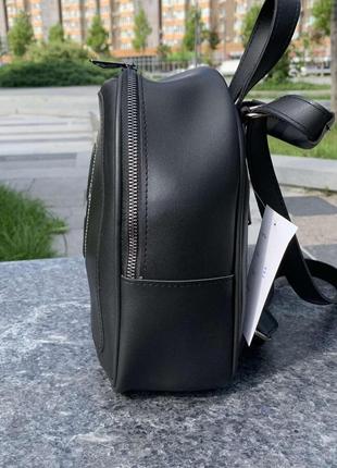 Женский мини рюкзак рептилия черный7 фото