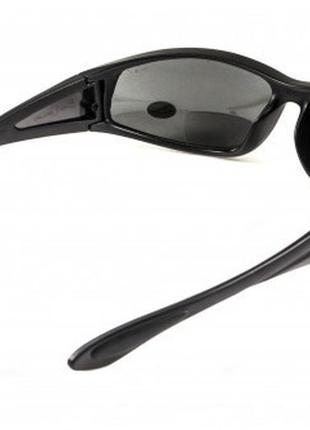 Бифокальные поляризационные защитные очки 3в1 bluwater winkelman-2 (+2.0) polarize (gray) серые4 фото