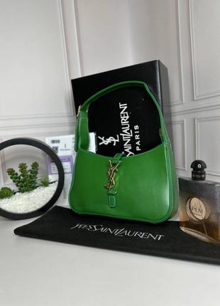 Женская сумка yves saint laurent hobo зеленая  wb055
