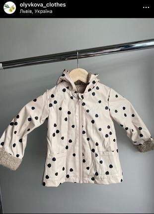 Зручний утеплений дощовик 12-18 m