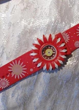 Детские часы в виде цветка, кварцевые,2 фото