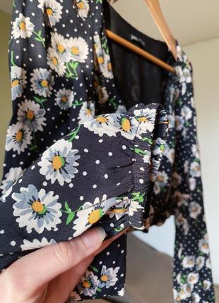 Топ zara в ромашку6 фото