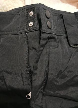 Чорні теплі лижні штани непромокаючі розмір л8 фото