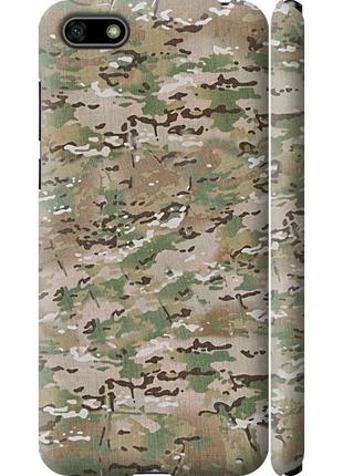 Чохол 3d пластиковий матовий на телефон huawei honor 7a камуфляж v5 "1201m-1805-58250"