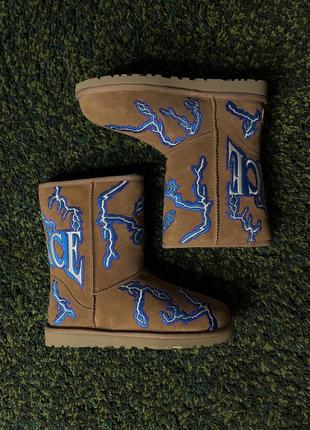 Угги ugg x palace classic short boot lightning chestnut (new) | original