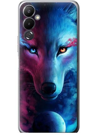 Чохол силіконовий на телефон tecno pova 4 lg7n арт-вовк "3999u-2967-58250"