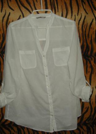Супер блуза білосніжна"tu"р. 12,100%коттон,індія