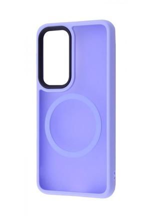 Чохол wave matte insane case with magnetic ring samsung galaxy s23 light purple