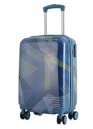 Валіза semi line 20" (s) blue pattern (t5652-1)