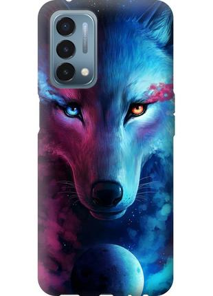 Чохол силіконовий на телефон oneplus nord n200 арт-вовк "3999u-2384-58250"