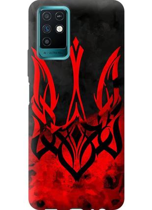 Чехол силиконовый патриотический на телефон infinix note 10 герб украины v2 "5312u-2763-58250"