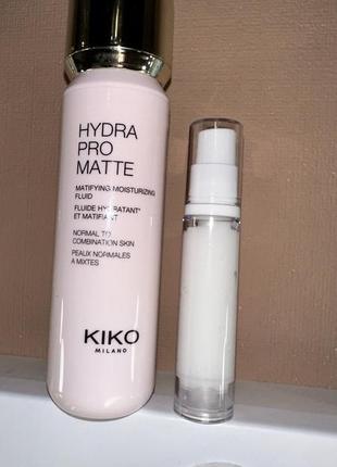 Крем-основа матова для обличчя kiko milano hydra pro matte 10 ml2 фото