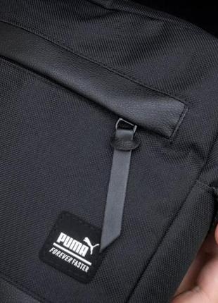 Мужская сумка мессенджер puma черная тканевая барсетка пума барыжка планшетка через плечо10 фото