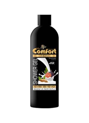 Гель для душа "миндаль и инжирное молоко" my comfort, 400 мл/480202