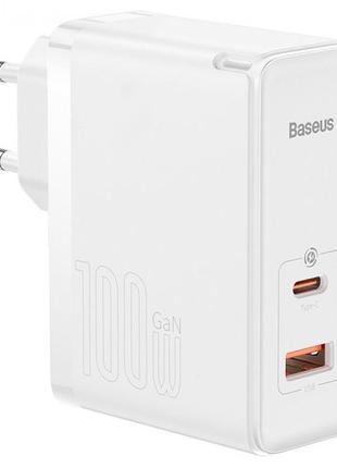 Сзу baseus gan5 pro type-c+usb 100w eu (ccgp09020)