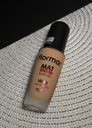 Тональная основа flormar mat touch 304, 30 мл