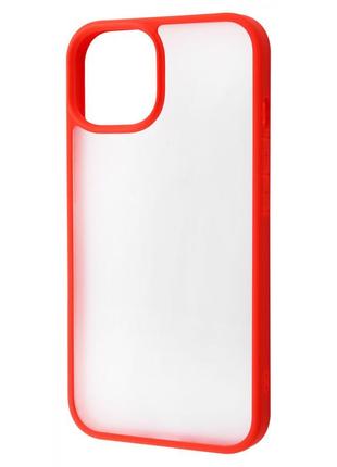 Чохол memumi light armor series case (tpu+pc) iphone 14 pro red