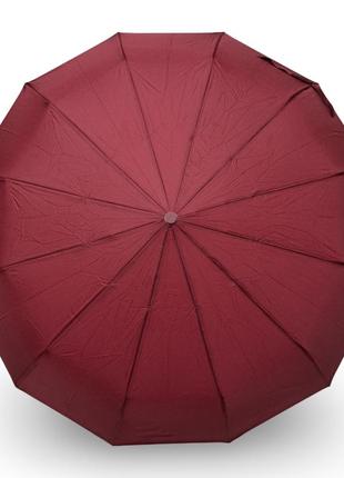 Зонтик полный автомат bellissimo на 12 спиц бордовый #06221