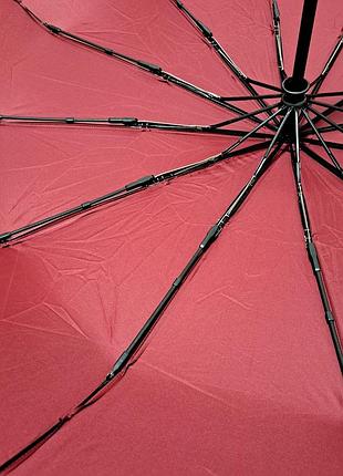 Зонтик полный автомат bellissimo на 12 спиц бордовый #06221