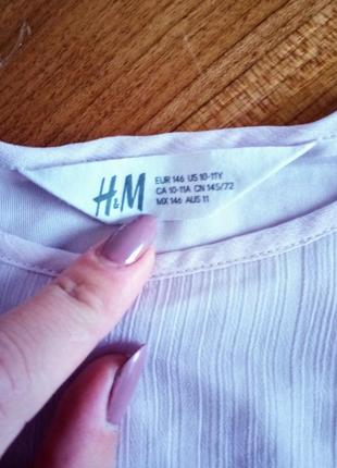 Блузка h&m/ блуза укороченная/ клеш рукав/ шифоновая7 фото