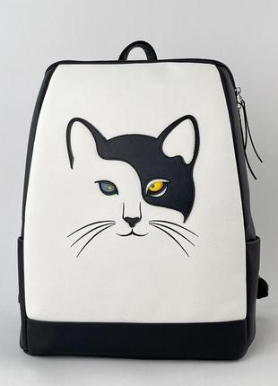 Рюкзак с котиком и карманом для ноутбука 15.6 alba soboni арт. 1335602 фото