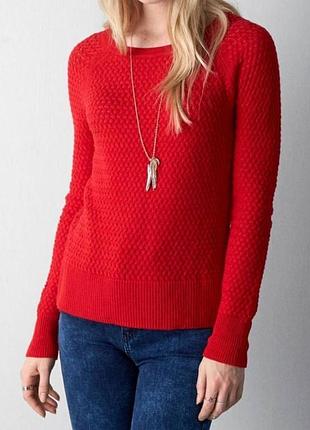 Красный хлопковый текстурный джемпер american eagle l/12