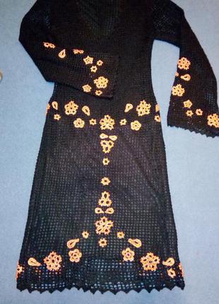 Платье вязаное крючком
