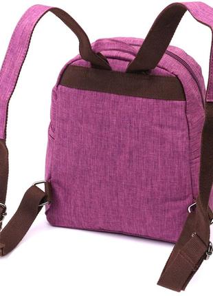 Красочный женский рюкзак из текстиля vintage 22243 фиолетовый2 фото