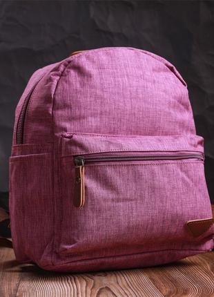 Красочный женский рюкзак из текстиля vintage 22243 фиолетовый7 фото