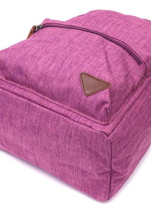 Красочный женский рюкзак из текстиля vintage 22243 фиолетовый3 фото