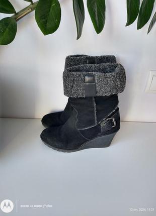 Bertie зимние замшевые сапоги натуральный мех
