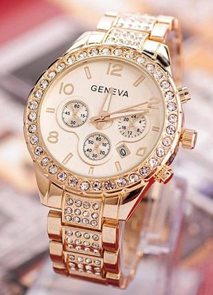 Женские наручные часы золото geneva1 фото