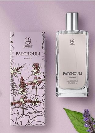 Женская парфюмированная вода lambre patchouli / восточный аромат ламбре пачули