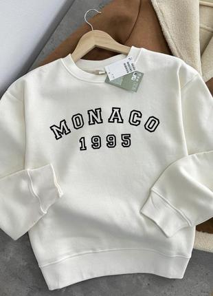 Свитшот молочный h&amp;m