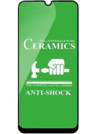 Защитное стекло-пленка fiji ceramics для samsung galaxy a31 (a315) черный full glue 0,26 мм в упаковке
