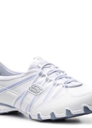 Чудові срібні жіночі кросівки/ skechers америка /р. 38(24,5 см)/шкіра