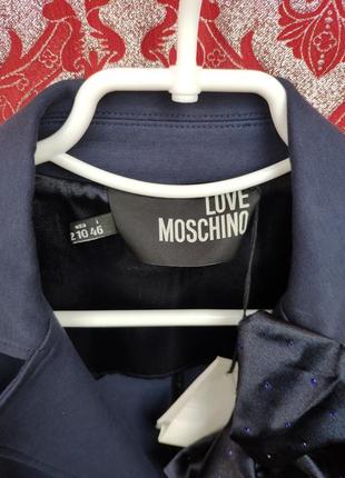 Love moschino оригинал синий пиджак3 фото