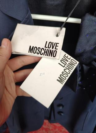Love moschino оригинал синий пиджак4 фото