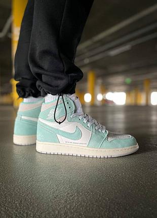 Кросівки nike air jordan 1 retro high og turbo green new