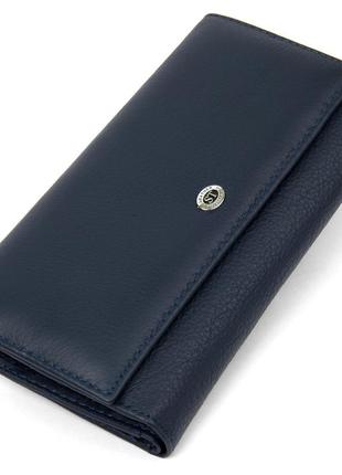 Жіночий гаманець st leather 19387 темно-синій