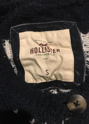 Кофта на пуговицах кардиган hollister 40% шерсти xs/s2 фото