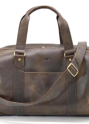 Кожаная дорожная спортивная сумка тревел tarwa rc-0320-4lx коричневая r_69752 фото
