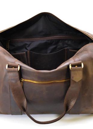 Кожаная дорожная спортивная сумка тревел tarwa rc-0320-4lx коричневая r_69759 фото